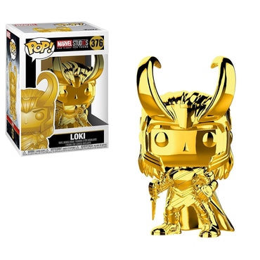 Funko Pop Marvel: Marvel Studios 10 - Loki (Gold Chrome) Collectible Figure, Multicolor FUNKO