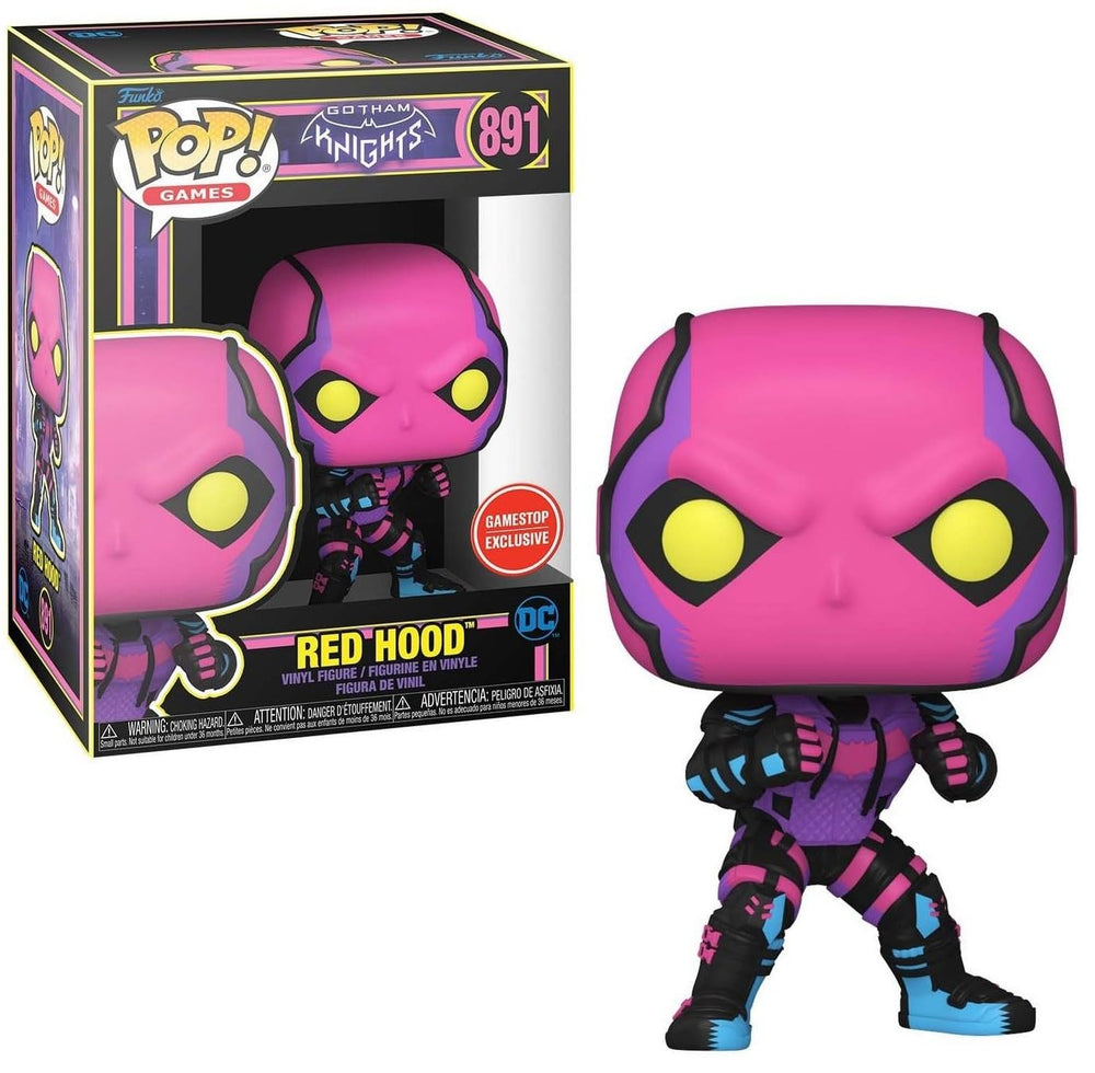 Funko DC Gotham Knights POP! Games Red Hood Exclusive Vinyl Figure #891 [Blacklight] FUNKO