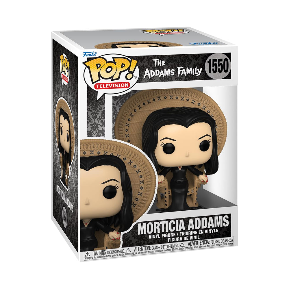 Funko POP! Deluxe: The Addams Family – Morticia Addams in Chair - Addams Family Classic TV - Collectable Vinyl Figure - Gift Idea - Official Merchandise - for Kids & Adults - Horror Fans FUNKO