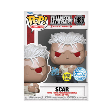 Funko Fullmetal Alchemist Brotherhood Scar 1486 Glow in The Dark Exclusive FUNKO