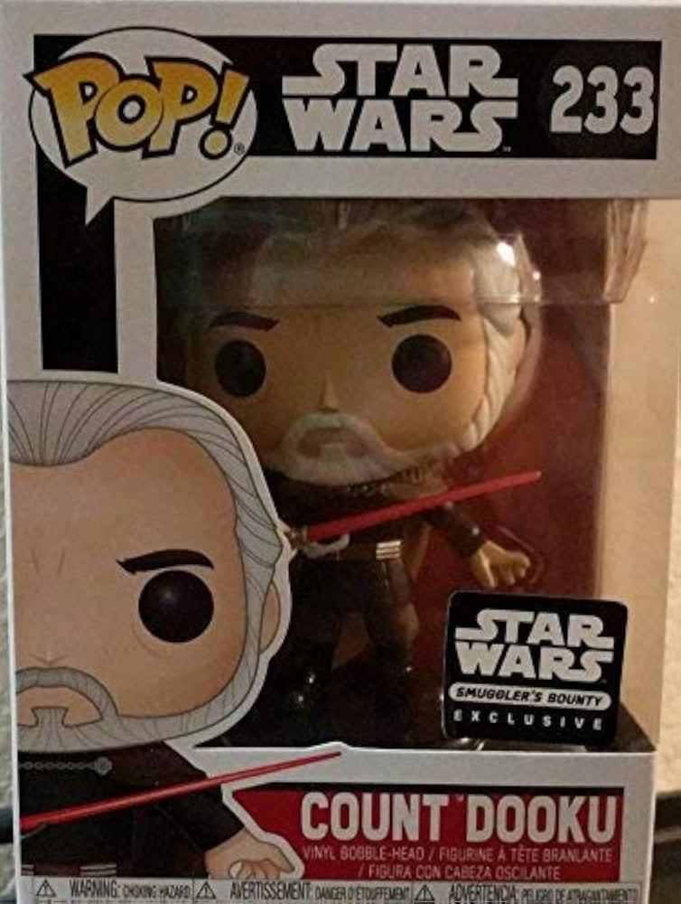 Funko Pop! Star Wars Smuggler's Bounty Exclusive Count Dooku #233 Vinyl Figure (Bundled with Pop Box Protector Case) FUNKO