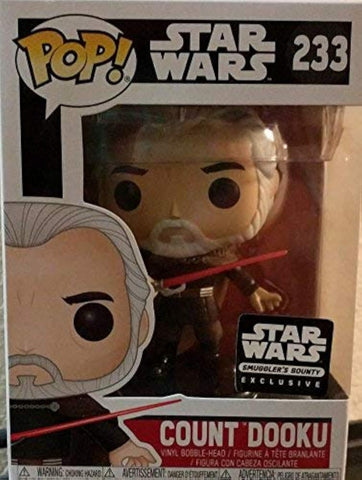Funko Pop! Star Wars Smuggler's Bounty Exclusive Count Dooku #233 Vinyl Figure (Bundled with Pop Box Protector Case) FUNKO