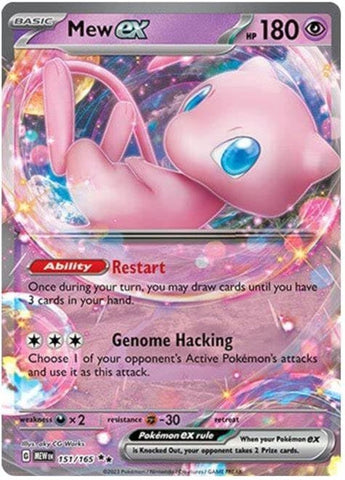 Pokemon - Mew ex 151/165 - Pokemon 151 - Double Rare - Single Card Pokémon