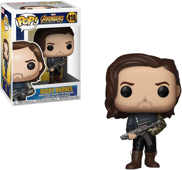 Funko Pop! Marvel: Avengers Infinity War - Bucky Barnes with Weapon, Multicolor, Standard FUNKO