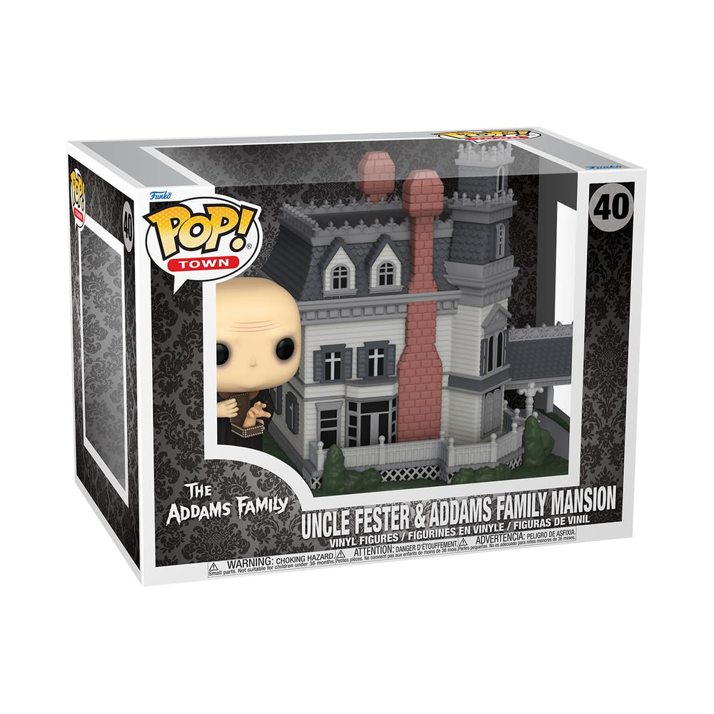 Funko POP! Town: The Addams Family – Addams Home with Uncle Fester - Addams Family Classic TV - Collectable Vinyl Figure - Gift Idea - Official Merchandise - for Kids & Adults - Horror Fans FUNKO