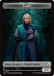 Cadet // Beast Double-Sided Token [Reality Fracture Tokens] Magic: The Gathering