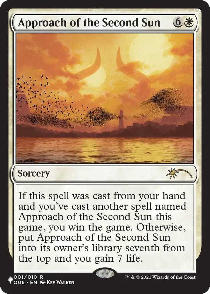 Approach of the Second Sun (Q06) [The List] Magic: The Gathering