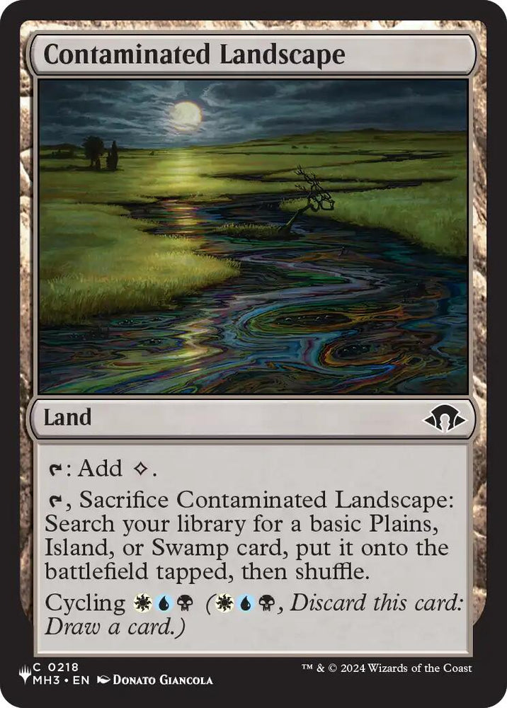 Contaminated Landscape [The List] Magic: The Gathering