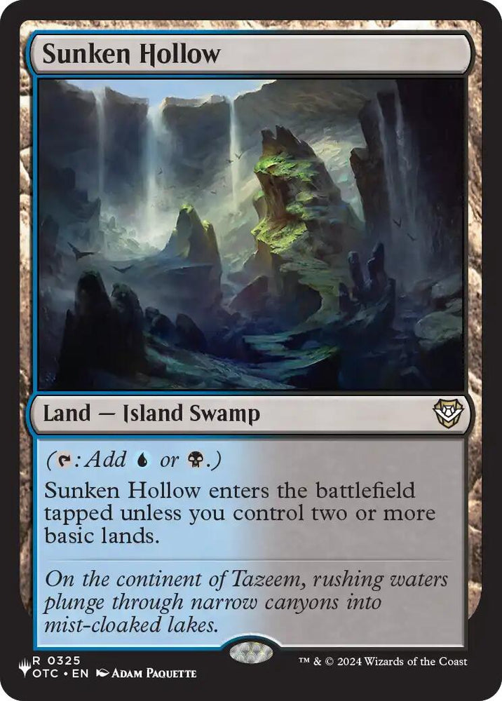 Sunken Hollow [The List] Magic: The Gathering