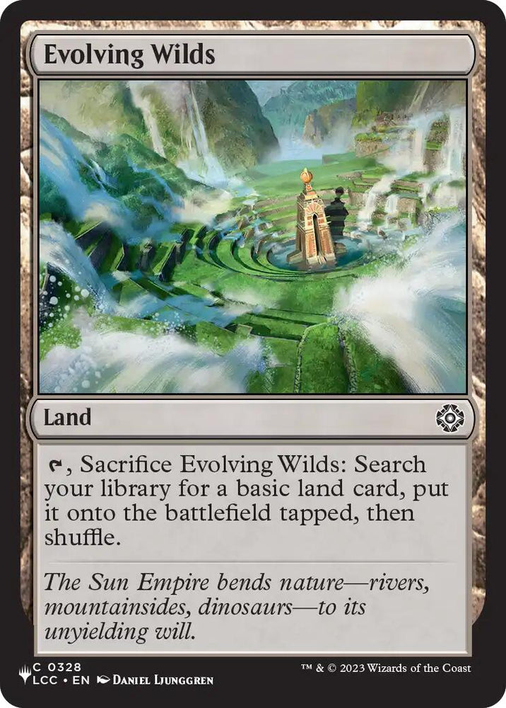 Evolving Wilds (LCC) [The List] Magic: The Gathering