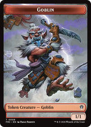 Goblin // Spirit Double-Sided Token [Reality Fracture Commander Tokens] Magic: The Gathering