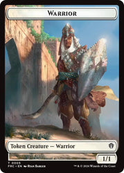 Warrior // Insect Double-Sided Token [Reality Fracture Commander Tokens] Magic: The Gathering