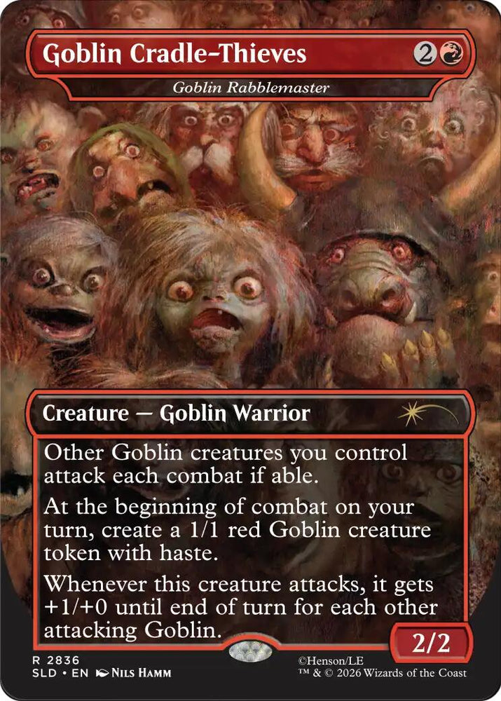 Goblin Cradle-Thieves - Goblin Rabblemaster [Secret Lair Drop Series] Magic: The Gathering
