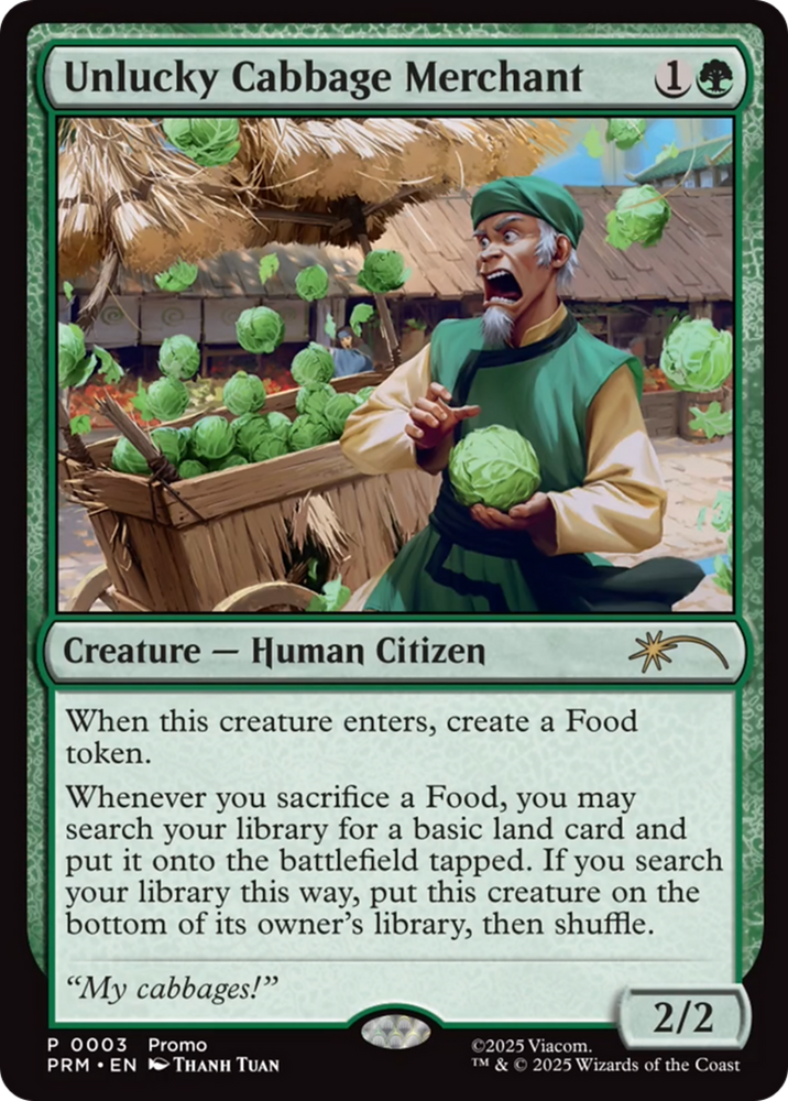 Unlucky Cabbage Merchant [Wizards Play Network 2025] Magic: The Gathering