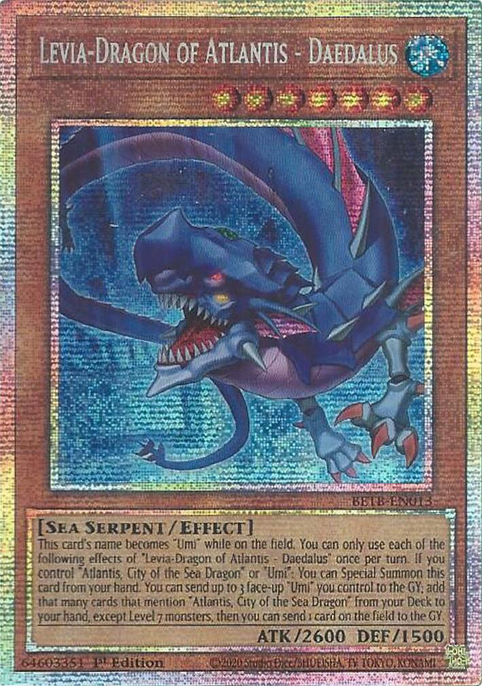 Levia-Dragon of Atlantis - Daedalus (Starlight Rare) [BETB-EN013] Starlight Rare Yu-Gi-Oh!