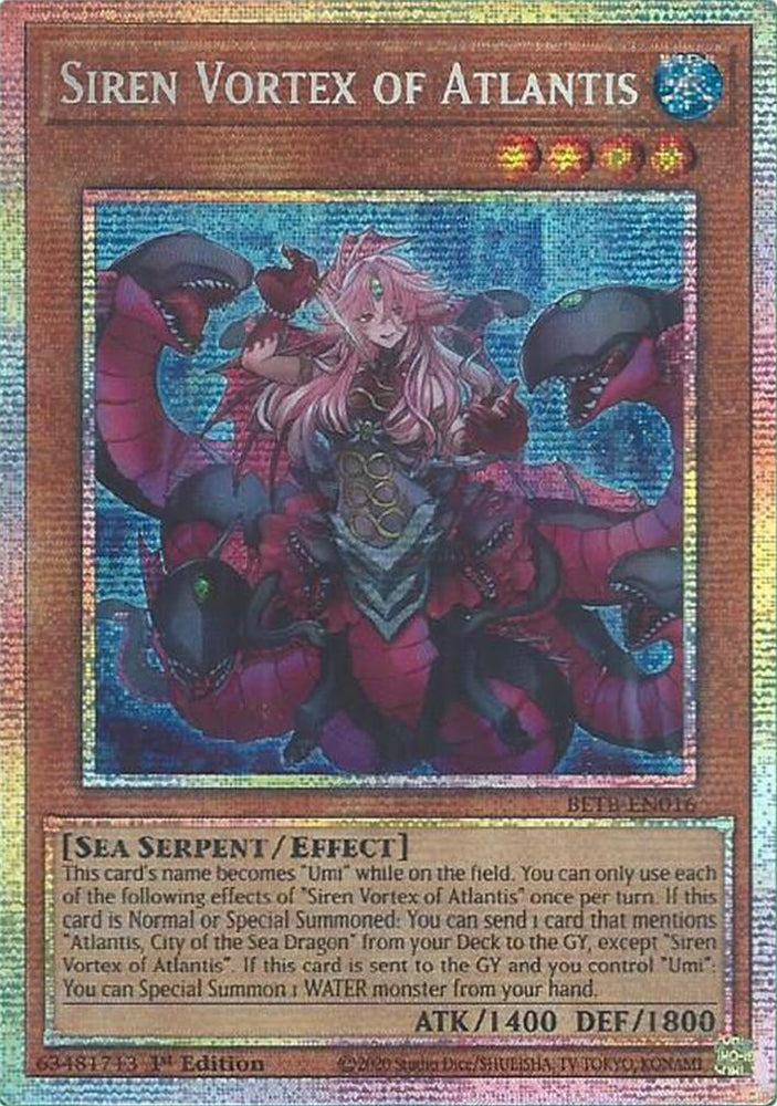 Siren Vortex of Atlantis (Starlight Rare) [BETB-EN016] Starlight Rare Yu-Gi-Oh!