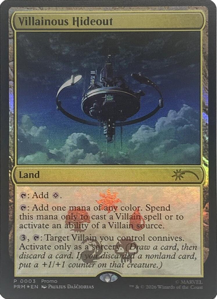 Villainous Hideout [Marvel Super Heroes Promos] Magic: The Gathering