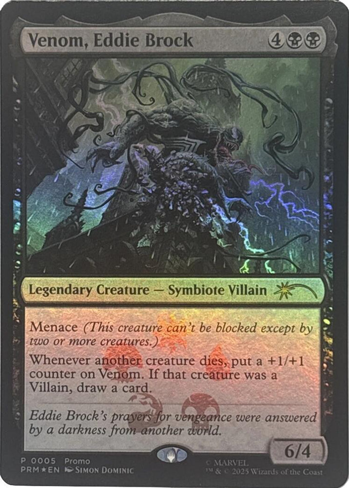 Venom, Eddie Brock [Marvel Super Heroes Promos] Magic: The Gathering