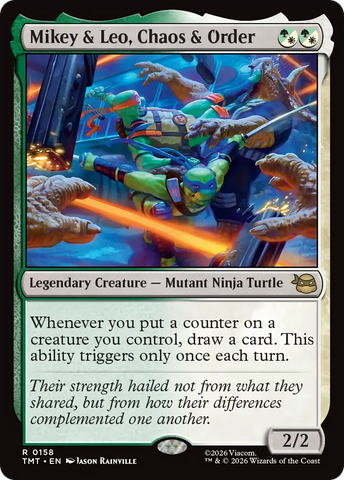 Mikey & Leo, Chaos & Order [Teenage Mutant Ninja Turtles] Magic: The Gathering