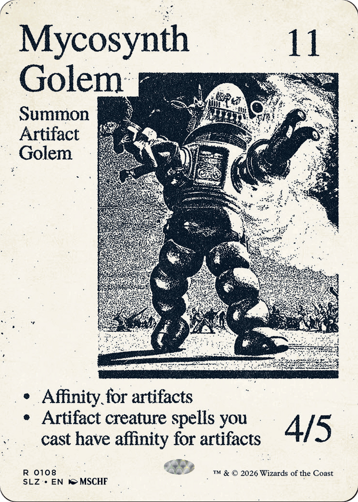 Mycosynth Golem (0108) [Secret Lair x MSCHF: The Zeta Set] Magic: The Gathering