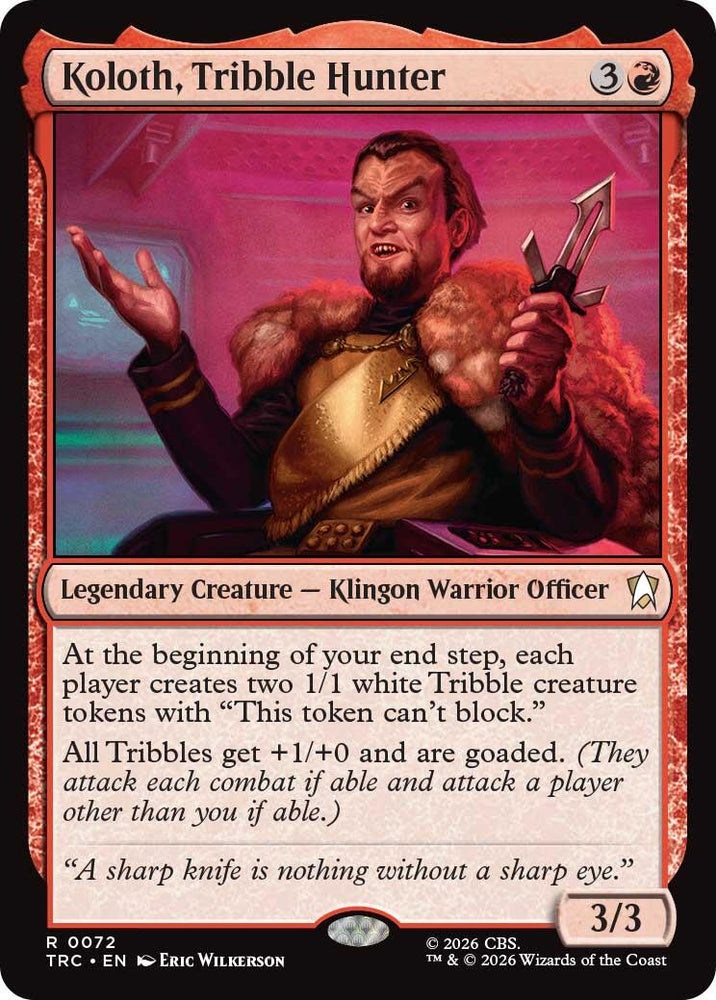 Koloth, Tribble Hunter [Star Trek Commander] Magic: The Gathering