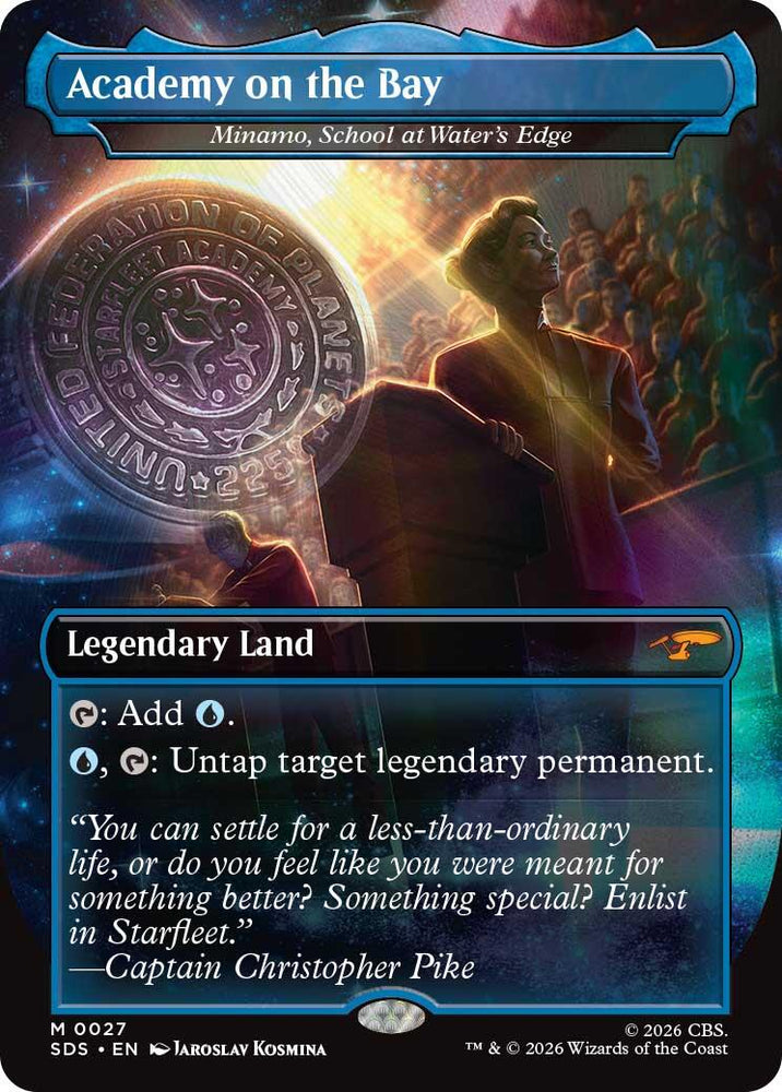 Academy on the Bay - Minamo, School at Water's Edge (Borderless) [Star Trek: Stardates] Magic: The Gathering