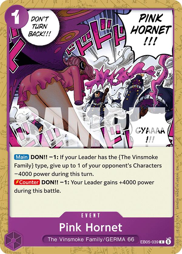Pink Hornet [Extra Booster: One Piece Heroines Edition Vol. 2] Bandai