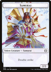 Phyrexian Goblin // Samurai Double-Sided Token [Phyrexia: All Will Be One Tokens] Magic: The Gathering