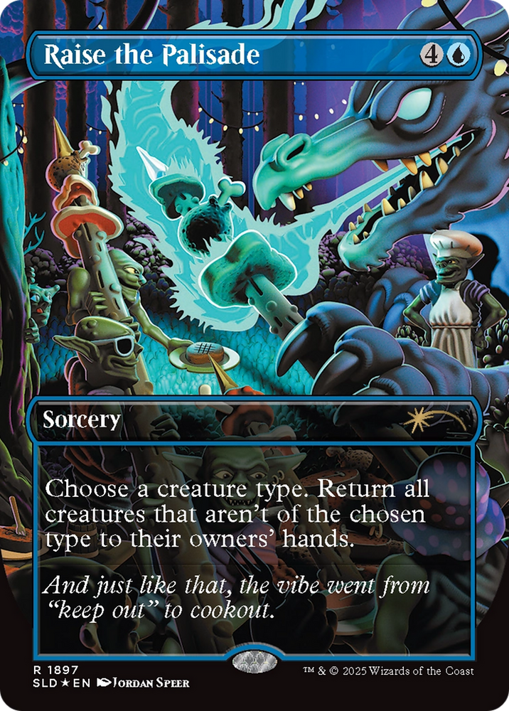 Raise the Palisade (Double Rainbow Foil) [Secret Lair Drop Series] Magic: The Gathering