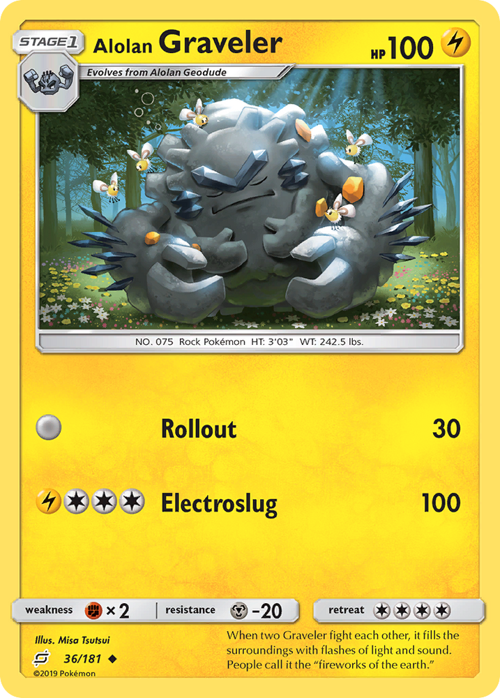 Alolan Graveler (36/181) [Sun & Moon: Team Up] Pokémon