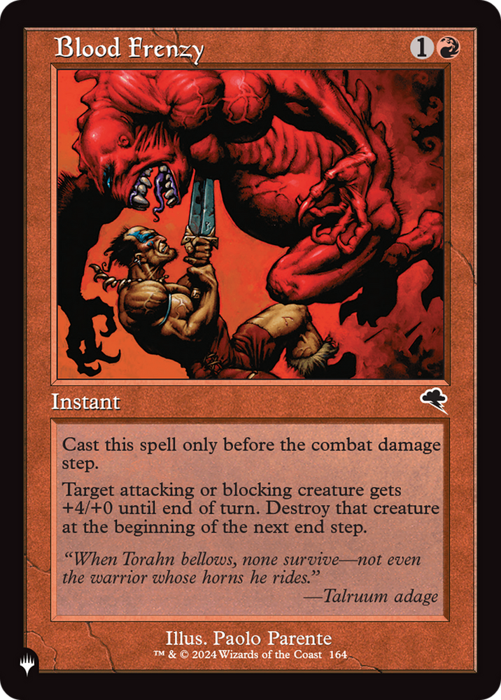 Blood Frenzy [The List] Magic: The Gathering