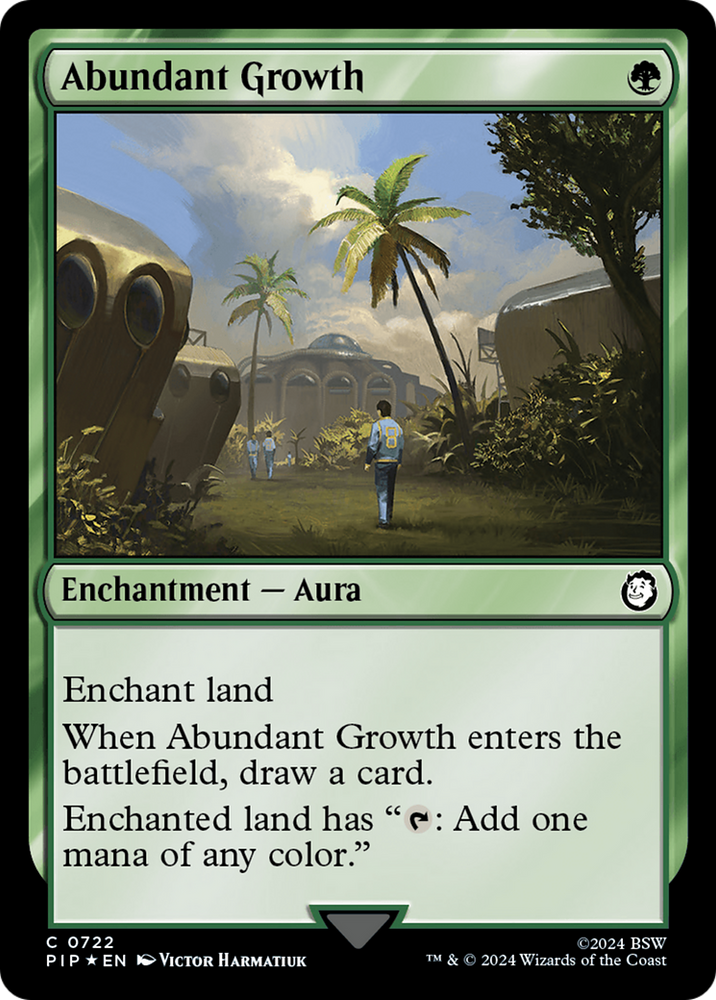 Abundant Growth (Surge Foil) [Fallout] Magic: The Gathering
