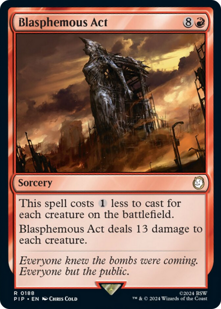 Blasphemous Act [Fallout] Magic: The Gathering