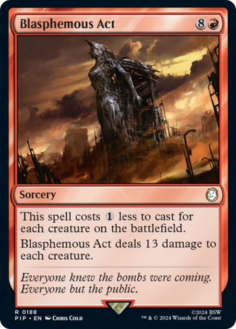 Blasphemous Act [Fallout] Magic: The Gathering
