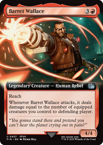 Barret Wallace (Extended Art) [FINAL FANTASY] Magic: The Gathering