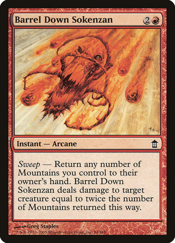 Barrel Down Sokenzan [Saviors of Kamigawa] Magic: The Gathering