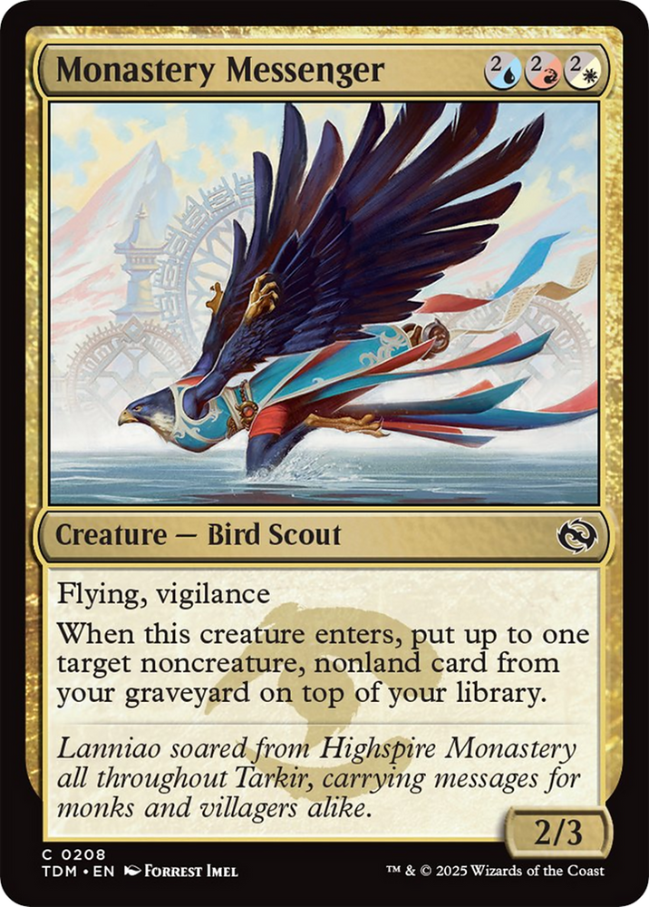 Monastery Messenger [Tarkir: Dragonstorm] Magic: The Gathering