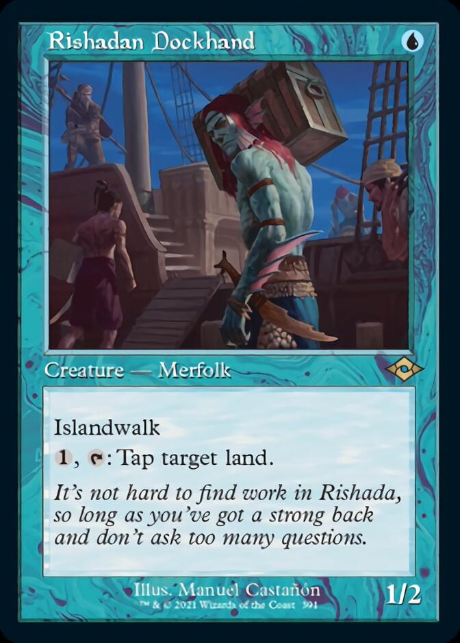 Rishadan Dockhand (Retro Foil Etched) [Modern Horizons 2] Magic: The Gathering