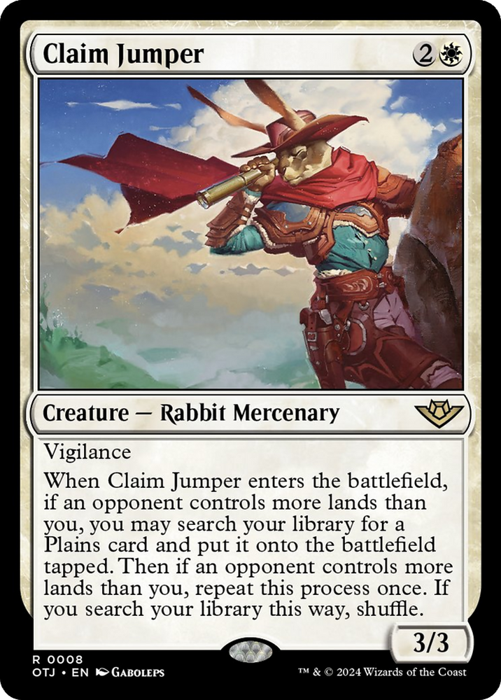 Claim Jumper [Outlaws of Thunder Junction] Magic: The Gathering