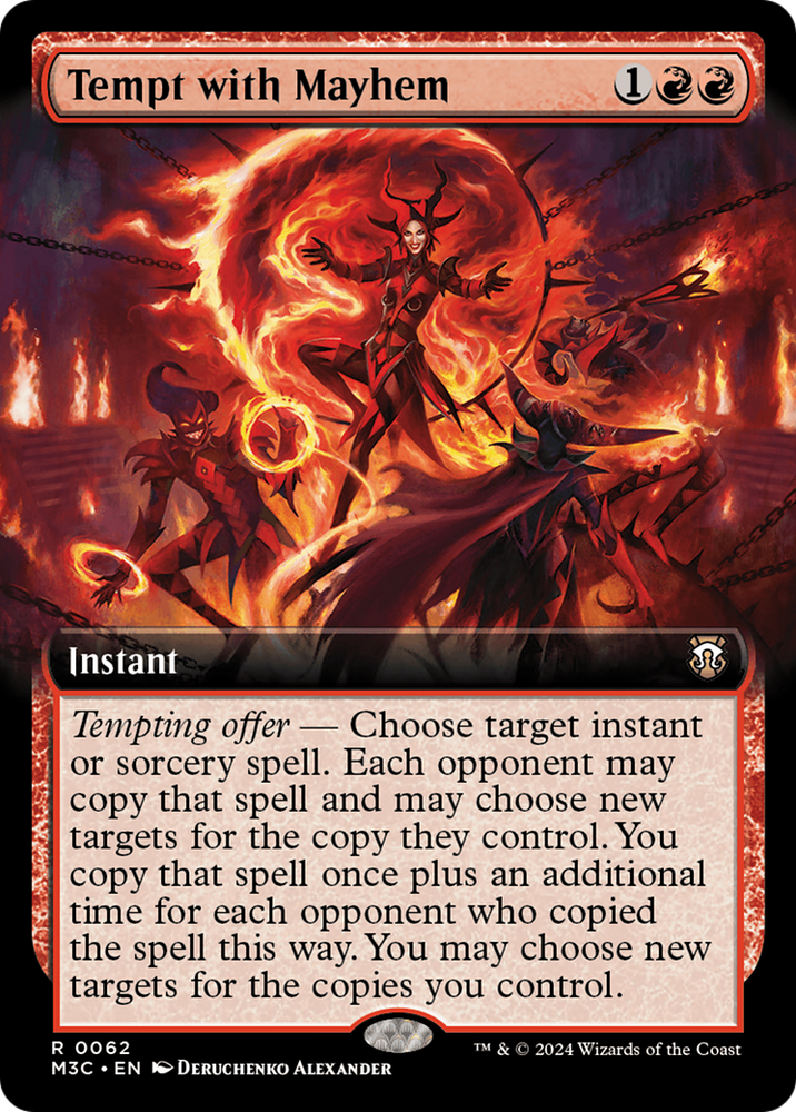 Tempt with Mayhem (Extended Art) (Ripple Foil) [Modern Horizons 3 Commander] Magic: The Gathering
