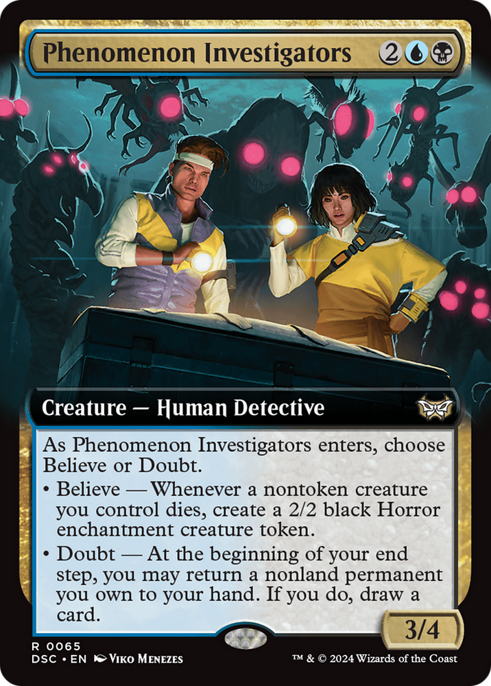 Phenomenon Investigators (Extended Art) [Duskmourn: House of Horror Commander] Magic: The Gathering