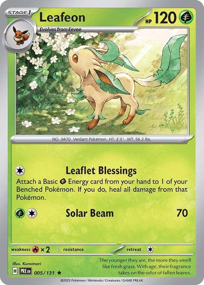 Leafeon (005/131) [Scarlet & Violet: Prismatic Evolutions] Pokémon