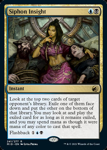 Siphon Insight [Innistrad: Midnight Hunt] Magic: The Gathering