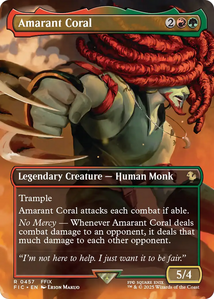 Amarant Coral (Borderless) [FINAL FANTASY Commander] Magic: The Gathering
