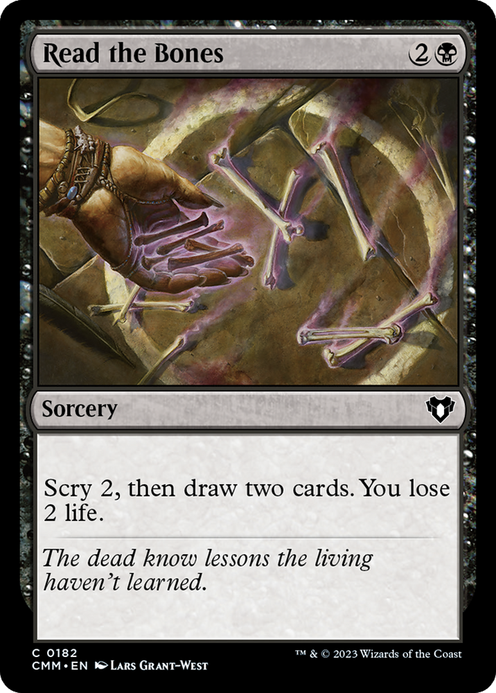 Read the Bones [Commander Masters] Magic: The Gathering