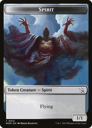 Elemental (02) // Spirit (14) Double-Sided Token [March of the Machine Tokens] Magic: The Gathering