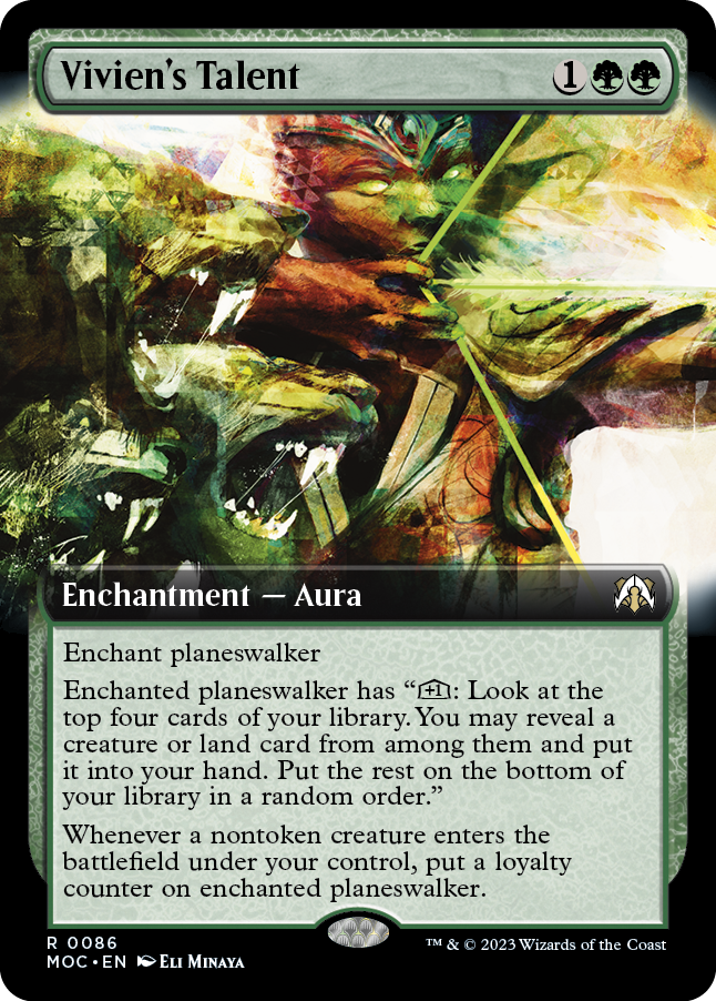 Vivien's Talent (Extended Art) [March of the Machine Commander] Magic: The Gathering