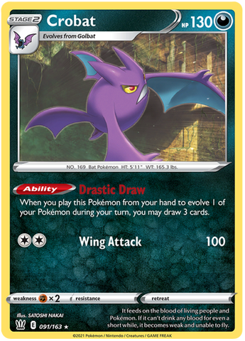 Crobat (091/163) [Sword & Shield: Battle Styles] Pokémon
