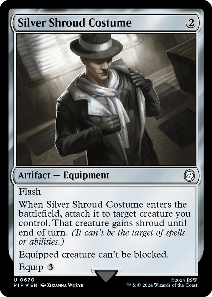 Silver Shroud Costume (Surge Foil) [Fallout] Magic: The Gathering