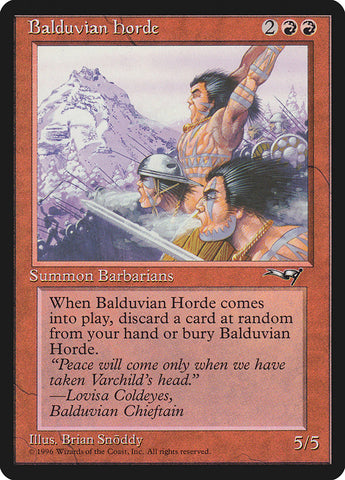 Balduvian Horde [Alliances] Magic: The Gathering
